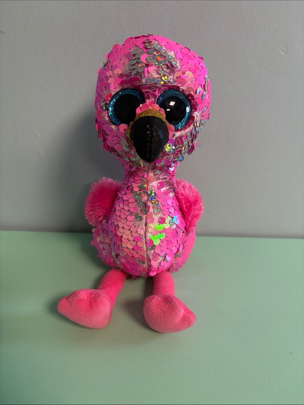 Ty Flippables Pinky The Flamingo Sequence Plush Stuffed Animal, Kids Plush Toy